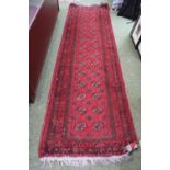 Good quality Red Ground Afghan Runner 290cm in Length