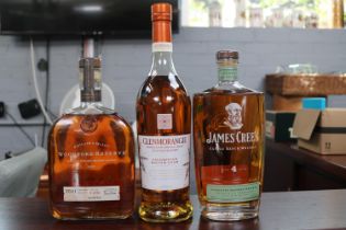 Glenmorangie A Midwinter Nights Dram Limited edition 70cl, James Cree's Cattle Ranch Whiskey 70cl