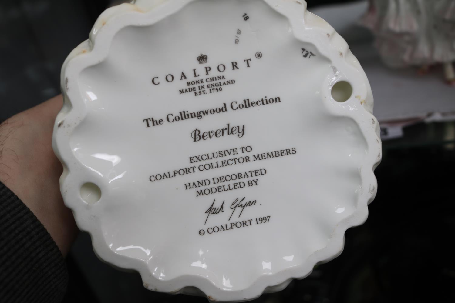 Royal Worcester Royal Debut with certificate, Coalport Beverley and a Royal Doulton Patricia - Image 3 of 4