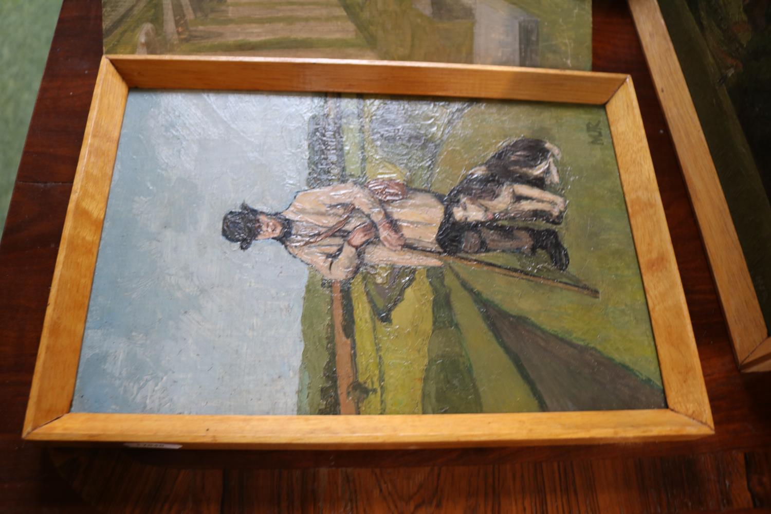 Collection of assorted Framed Paintings on board by M J Rhodes to include Isle of Wight, Bolton - Image 2 of 2