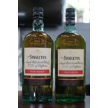 2 Bottles of The Singleton Single Malt Scotch Whisky of Dufftown Spey Cascade 70cl