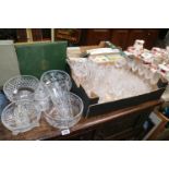 Large collection of Crystal and glassware to include Webb, Stuart etc