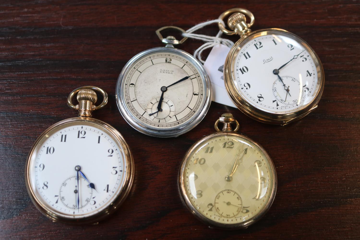 Collection of assorted Pocket watches to include Lanco extra, Limit Gold Plated Pocket watch etc