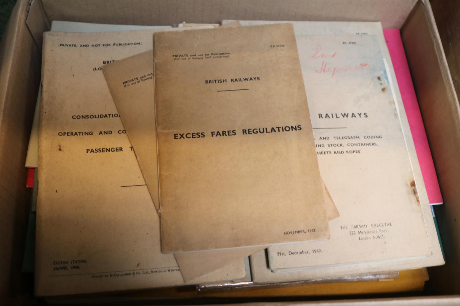 Collection of assorted British Railways related manuals and ephemera to include London Midland, - Image 2 of 3