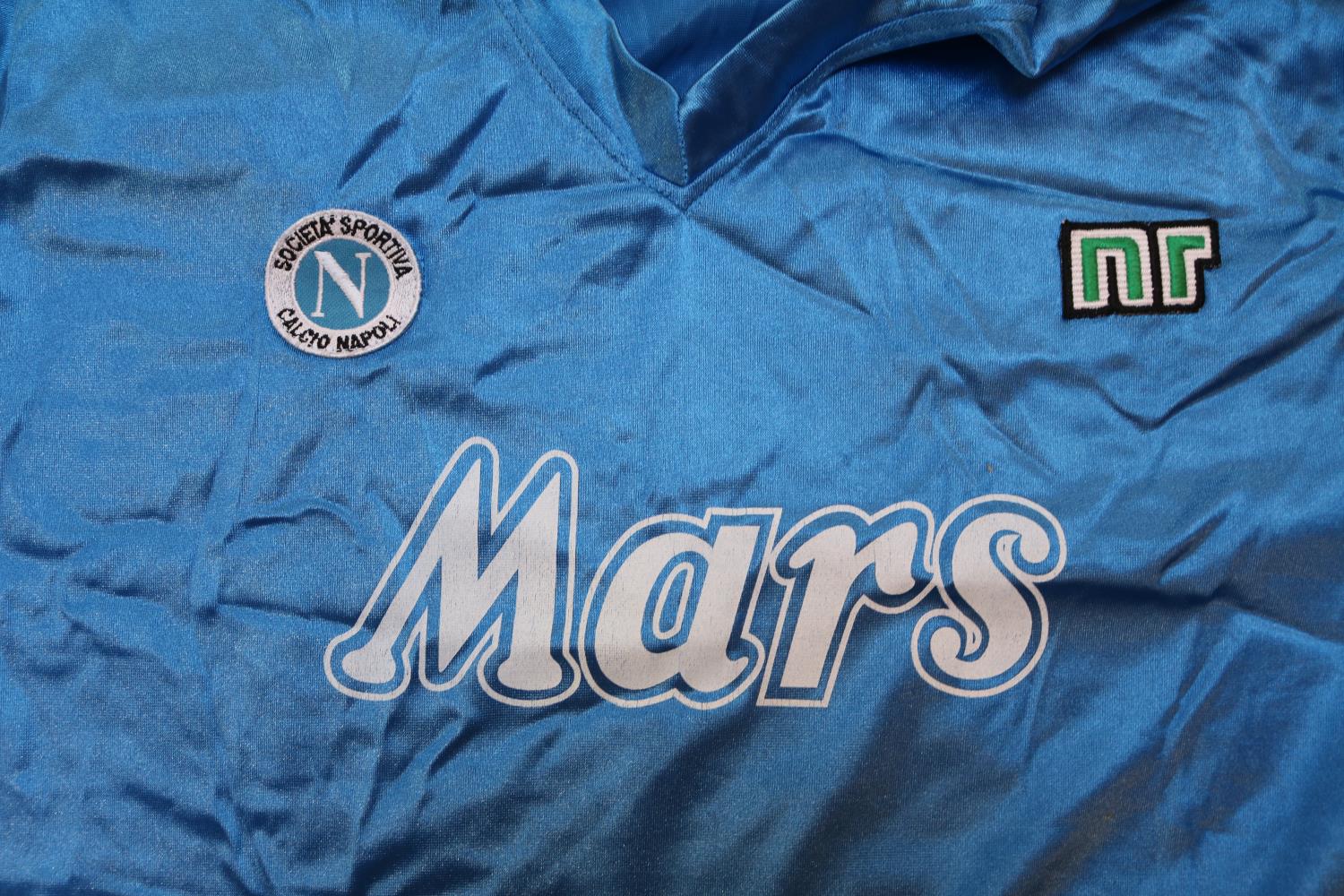 DIEGO MARADONA 1988/1989 MATCH WORN #10 NAPOLI JERSEY WITH MATCH WORN AND SIGNED CAPTAIN ARMBAND The - Image 2 of 6