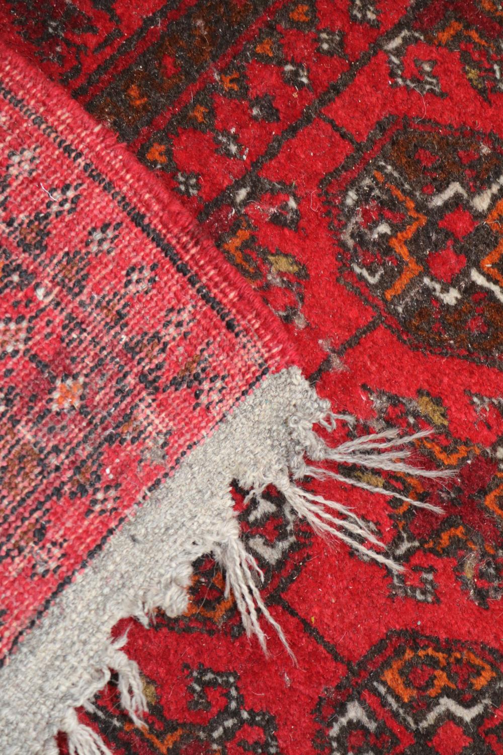 Good quality Red Ground Afghan Runner 290cm in Length - Image 2 of 2