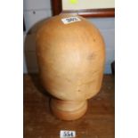 Vintage Wooden Milliner Head size 22