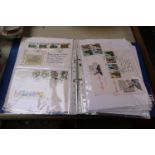 Large Collection of First Day Covers, Postcards, etc all contained in a folder. Please note not