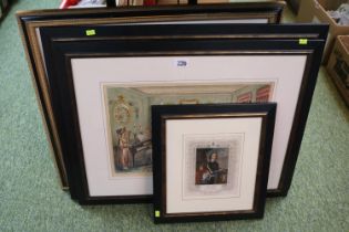 Oliver Cromwell and a collection of assorted engravings
