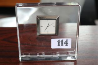 John Rocha Waterford Desk Clock
