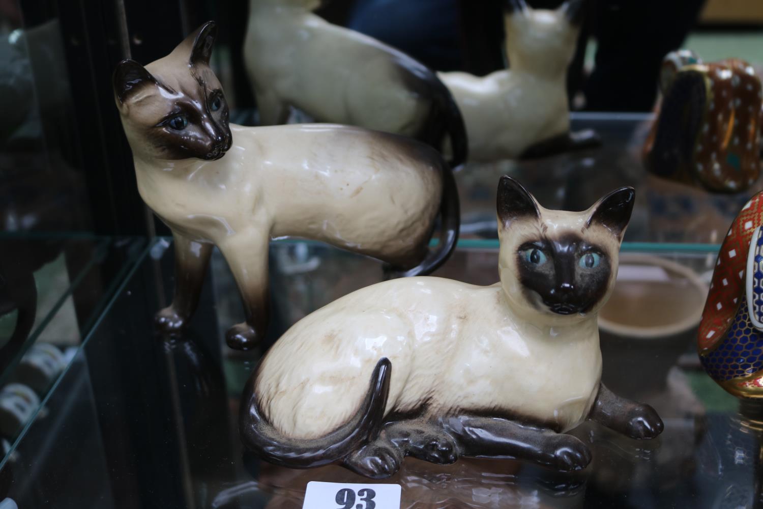 2 Royal Doulton Siamese Cats