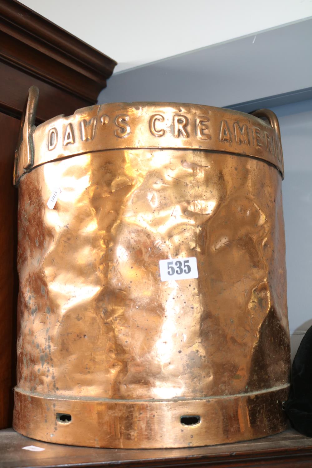 Copper Daws Creameries Milk Churn base with Handles