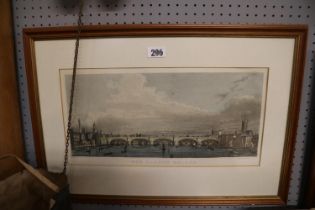 New London Bridge Framed Engraving