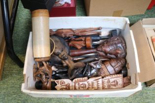 Collection of assorted African Carvings