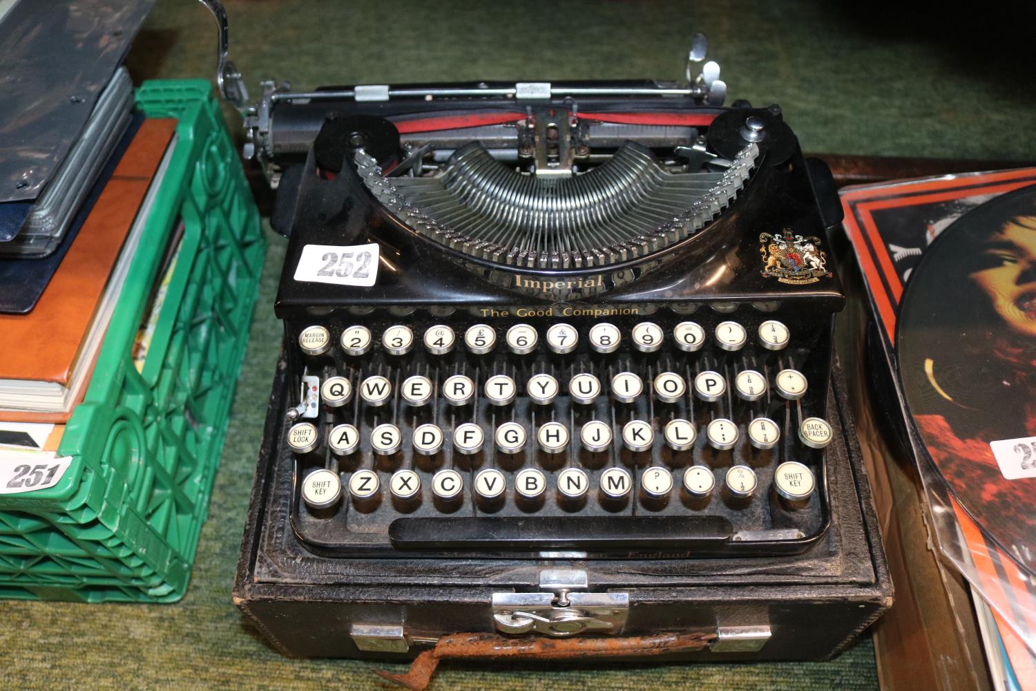 Imperial Black tole typewriter