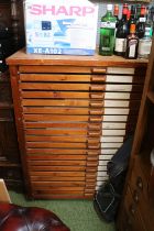 Large Pine 20 Drawer Plan chest 102cm in Width