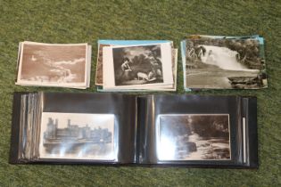 Album of assorted Edwardian and later topographical postcards