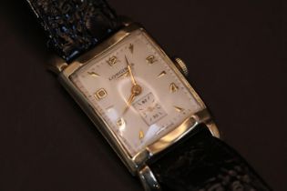 Longines 10K Gold filled Gents/Ladies watch on strap C.1950 in working order