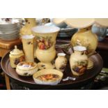Collection of Aynsley Orchard Gold pattern tableware