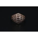 Ladies 9ct Rose Gold Edwardian style Ring O. 2.3g total weight