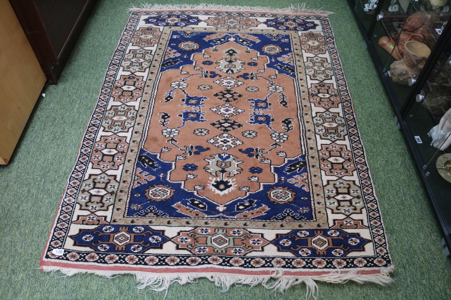 Early 20thC Geometric Tribal type rug 160cm in Length