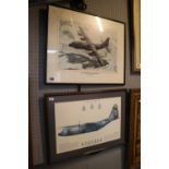 Framed Print of C-130K Hercules and Hercules C.1P.XV292 RAF Lyneham 1967-1992