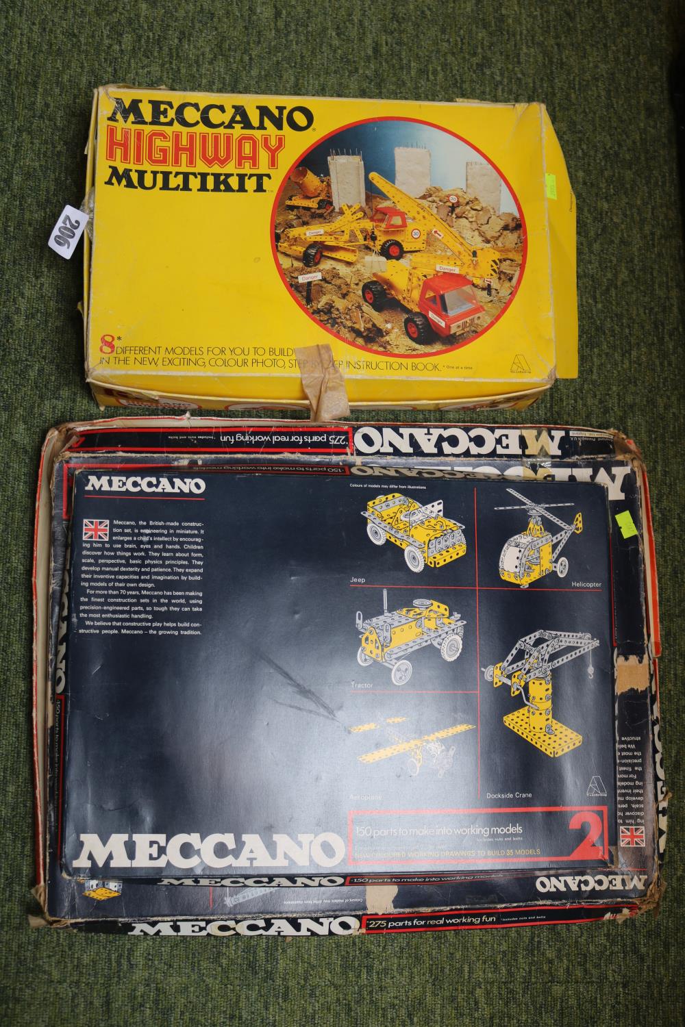 Meccano Highway Multi kit and 2 boxed sets of Meccano