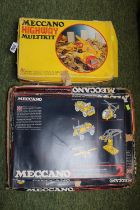 Meccano Highway Multi kit and 2 boxed sets of Meccano