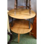 2 Modern Circular side tables by Allermuir