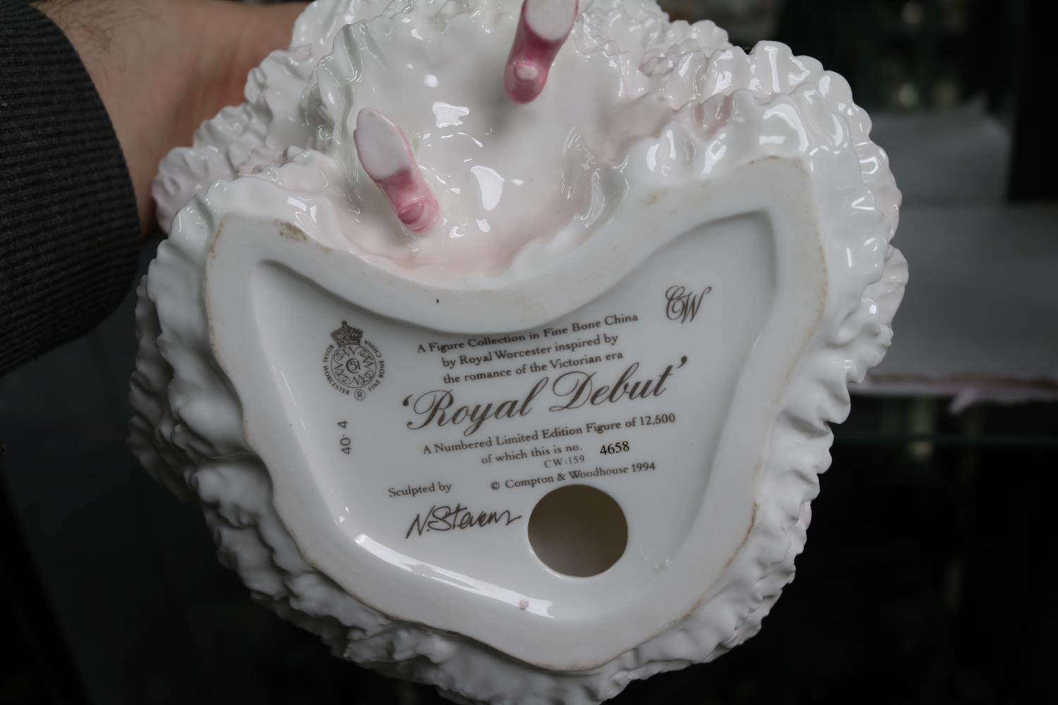 Royal Worcester Royal Debut with certificate, Coalport Beverley and a Royal Doulton Patricia - Image 4 of 4