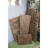 Collection of Large Ethnographic African Carved panels and doors