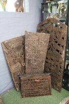 Collection of Large Ethnographic African Carved panels and doors