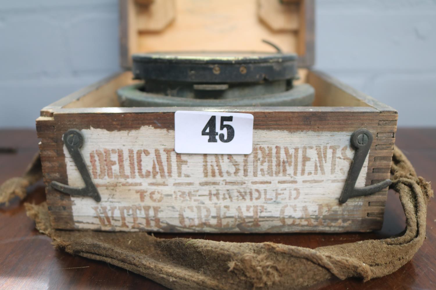 Cased WWII RAF Aircraft Compass Type R8M - Image 3 of 3
