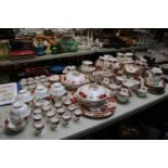 Extensive Shelley Duchess pattern transfer printed dinner and Tea service