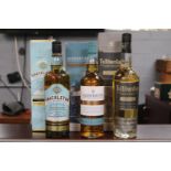 3 Boxed Whiskies to include Glan Keith Single Malt Scotch Whisky Distillery Edition, Shackleton