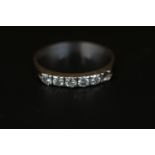 Ladies 18ct White Gold Diamond set ring (missing one stone. 2.1g total weight