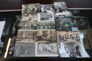 Collection of interesting Postcards depicting Hospital and surgery scenes