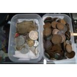 Collection of assorted 19thC and later World Copper and Silver Coinage inc. Bank Notes.