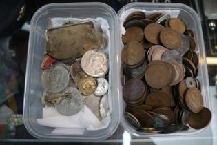 Collection of assorted 19thC and later World Copper and Silver Coinage inc. Bank Notes.