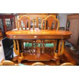 Good quality Modern buffe table with under tier (matches previous lot)