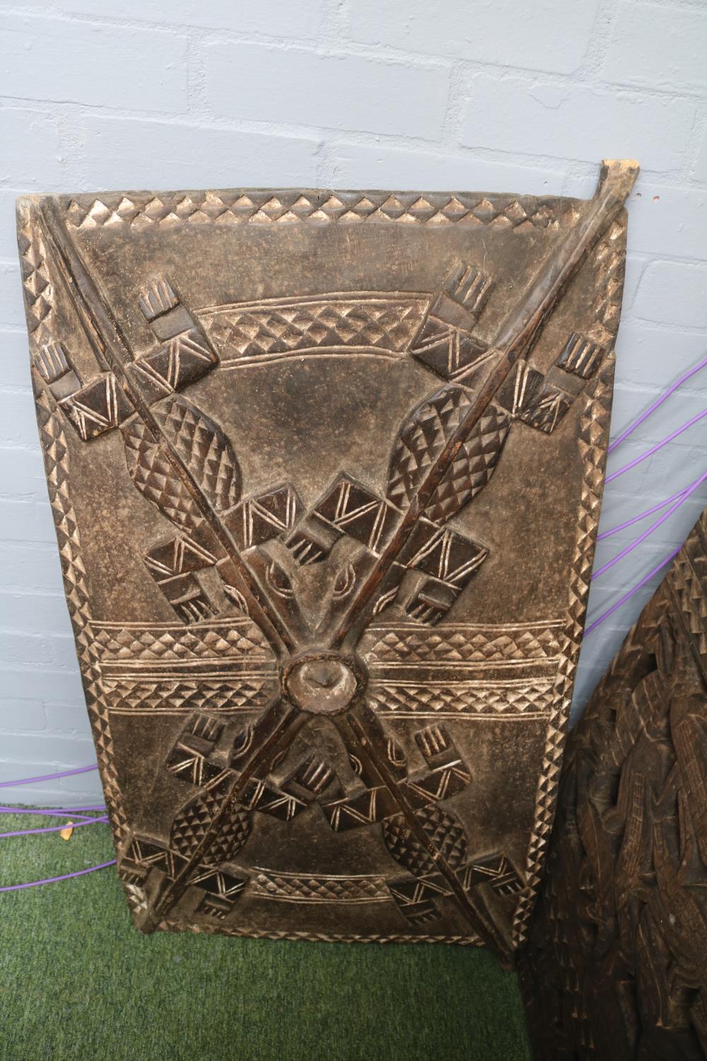 Collection of Large Ethnographic African Carved panels and doors - Image 2 of 2