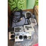 Collection of Go Pro Hero and accessories