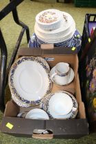 Royal Tudor ware Old Abbey & a Collection of Blue & White transfer ware