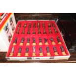 Cased Metal Medieval style Chess set