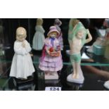 3 Royal Doulton figurines to include Greta HN1485, Bedtime & To Bed HN 1805