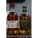 Cased Aberfeldy Highland Single Malt Scotch Whisky 12 Year and Aberlour Highland 12 Year
