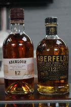 Cased Aberfeldy Highland Single Malt Scotch Whisky 12 Year and Aberlour Highland 12 Year