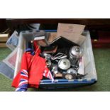 Colection of assorted Bygones inc. Parker Pen, Concorde certificate, Frido World Cup ball etc