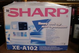 Boxed Sharp XE-A102 Electric Cash Register
