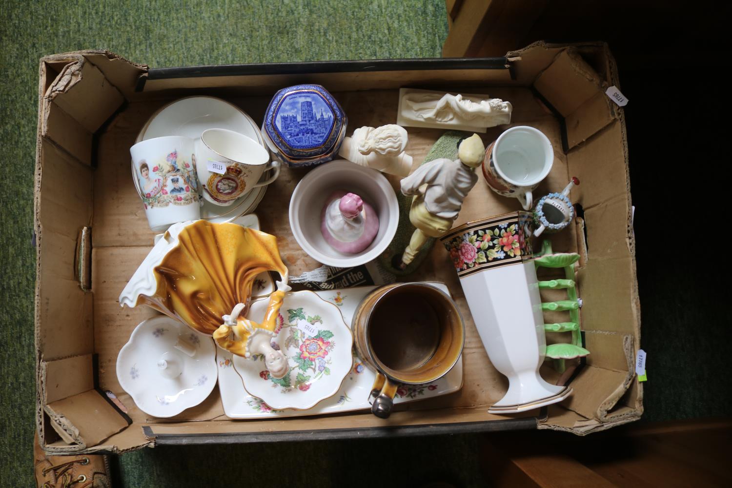 2 Boxes of assorted Ceramics to include Royal Doulton, Ringtons, Wedgwood etc